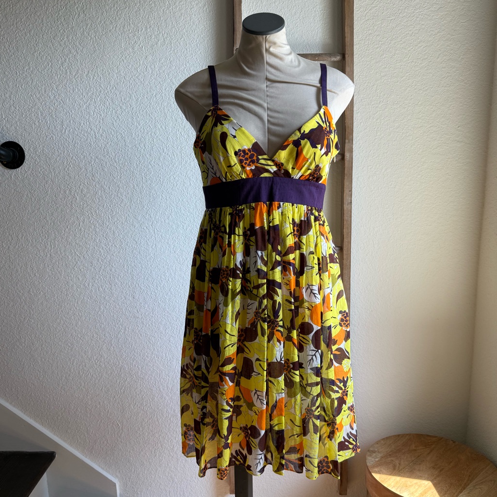 Milly New York Retro Floral Short Dress Sz: 8